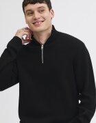Jack & Jones Пуловер с цип Черен