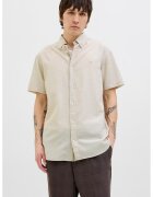Jack & Jones Риза с лен с копчета на яката