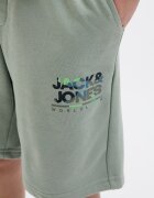 Jack & Jones Шорти със средна талия и връзка Бледозелен