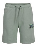 Jack & Jones Шорти със средна талия и връзка Бледозелен