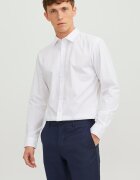 Jack & Jones Слим риза с памук Бял