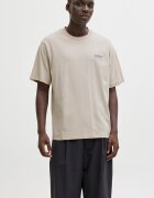 Jack & Jones Спортен екип от органичен памук с шорти Бежов/Tъмносив