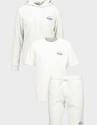 Jack & Jones Спортен екип с органичен памук - 3 части Бял/Светлосив меланж