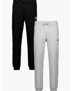Jack & Jones Спортен панталон - 2 чифта - Черен/Светлосив меланж