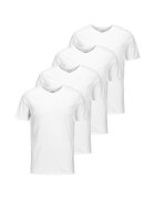 Jack & Jones Тениска Basic с шпиц - 4 броя