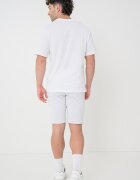 Jack & Jones Тениска худи и къс панталон - 3 части Бял/Светло сив