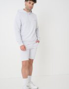 Jack & Jones Тениска худи и къс панталон - 3 части Бял/Светло сив