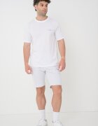 Jack & Jones Тениска худи и къс панталон - 3 части Бял/Светло сив