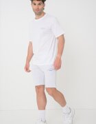 Jack & Jones Тениска худи и къс панталон - 3 части Бял/Светло сив