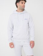 Jack & Jones Тениска худи и къс панталон - 3 части Бял/Светло сив