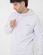 Jack & Jones Тениска худи и къс панталон - 3 части Бял/Светло сив