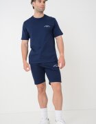 Jack & Jones Тениска худи и къс панталон - 3 части Тъмносин