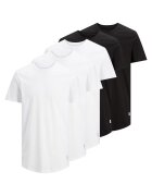Jack & Jones Тениска от органичен памук - 5 броя - Бял/Черен