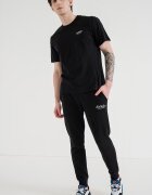 Jack & Jones Тениска от органичен памук и спортен панталон Черен