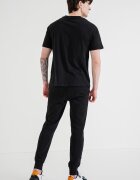 Jack & Jones Тениска от органичен памук и спортен панталон Черен