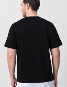 Jack & Jones Тениска с овално деколте и принт Бял/Фуксия/Черен меланж