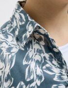 Jack & Jones Тропическа риза Прашно синьо