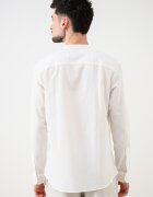 Jack & Jones Туника Breeze с памук и лен Мръснобял
