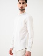 Jack & Jones Туника Breeze с памук и лен Мръснобял