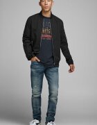 Jack & Jones Яке бомбър с джобове с цип Черен