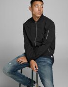 Jack & Jones Яке бомбър с джобове с цип Черен