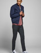 Jack & Jones Яке бомбър с джобове с цип Тъмносин