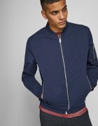 Jack & Jones Яке бомбър с джобове с цип Тъмносин