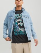 Jack & Jones Яке от деним с джобове с капачета Светлосин