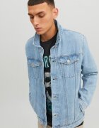 Jack & Jones Яке от деним с джобове с капачета Светлосин