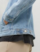 Jack & Jones Яке от деним с джобове с капачета Светлосин
