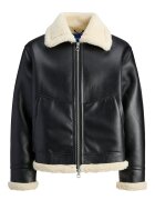 Jack & Jones Яке от изкуствена кожа - Jack Jones - черно - 100% изкуствена кожа - мъжки комплект