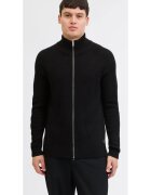 Jack & Jones Жилетка за мъже с цип и висока яка - Regular fit - - Черен