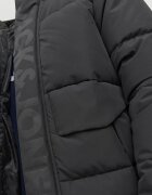 Jack & Jones Зимно яке Speed с качулка и вата Избеляло черно