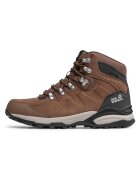 Jack Wolfskin Дамски трекинг обувки - REFUGIO TEXAPORE MID - водоустойчиви - естествена кожа - кафяви
