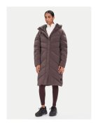 Jack Wolfskin Дамско пухено яке кафяво - изработено от лек материал