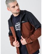 Jack Wolfskin Двуцветно яке - Тъмнокафяв/Черен