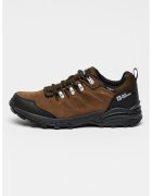 Jack Wolfskin Хайкинг обувки Refugio Texapore от велур - Тъмнокафяв/Черен