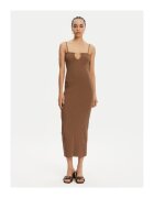 JACQUEMUS Дамска рокля 24E241KN3582355 - Вискоза/Полиестер - Кафява