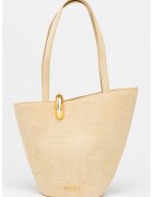 JACQUEMUS Кожена чанта Bambola с шагрен