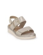 Jana Shoes Дамски сандали Jana Cloudy - Естествена кожа - Сребърни