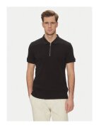 joop jeans Мъжка поло тениска - 10019351 30045674 - памук/найлон - черна