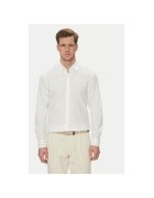 joop jeans Мъжка риза - 10013335 30045977 - лен/памук - бяла
