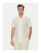 joop jeans Мъжка риза - 10019529 30045980 - памук - бежово