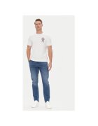 JOOP! Jeans Мъжка тениска - 10019370 30045691 - Органичен памук - Бяла