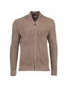 joop jeans Памучна жилетка с цип - Бежов