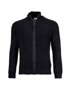 joop jeans Памучна жилетка с цип - Тъмносин