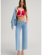 joop jeans Широки дънки с висока талия - Син