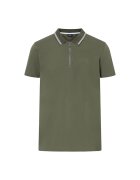 joop jeans Тениска Adam с яка и къс цип