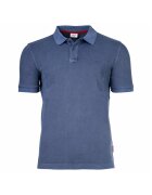 joop jeans Тениска с органичен памук с яка - Син