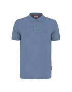 joop jeans Тениска с органичен памук с яка - Светлосин